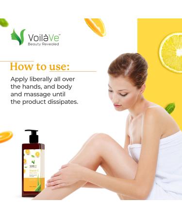 VoilaVe Daily Moisture Hydrating Body Lotion with Vitamin C, Aloe Vera & Lemon - 8.45 fl. Oz - Reduces Fine Lines & Wrinkles - For All Skin Types - As Seen On TV - Buy Online on SooperMarket.com