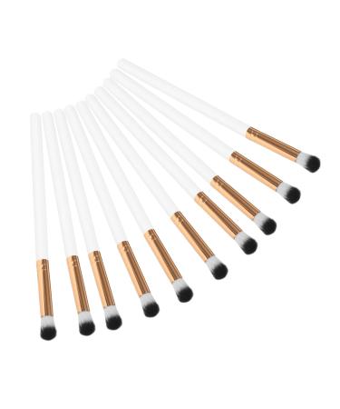 Baluue 10pcs Makeup Brush Makeup Eyeshadow Brush Eye for Makeup Concealer Brush Wooden Handle White