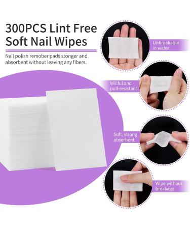 MORGLES Gel Nail Remover Kit - 10 Nail Clips, 300 Cotton Pads, Files, Shiner, Cuticle Pusher, Brush - Purple - Buy Online on SooperMarket.com