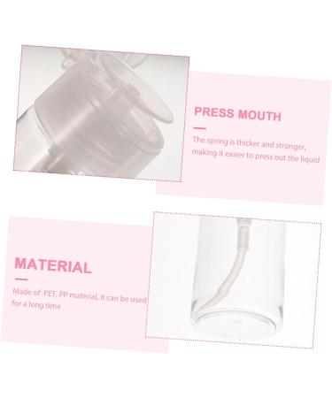 Gogogmee 1 Set Nail Polish Remover Bottle Press Bottle Makeup Remover Bottle Empty Bottle Press down Bottle Nails Nail Polish Pump Dispenser Nail Polish Push down Bottle White The Pet - Buy Online on SooperMarket.com