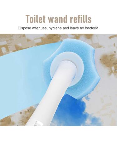 Knadgbft Disposable Toilet Cleaning System Disposable Toilet Flushable Refill Brush Flushable Refills - 60 Refills - Buy Online on SooperMarket.com
