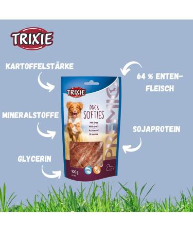 Trixie Premio Duck Softies 100g - Gluten-Free Grain-Free Dog Treats | Premium Training Rewards - Buy Online on SooperMarket.com