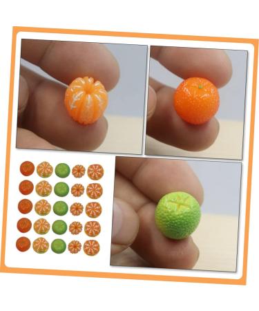 Vaguelly 100 Pcs Artificial Orange Miniature Fruits Fake Orange Mini Decor Faux Oranges Miniature Accessories Decorative Fruit Jewlery Ornament Mini Charms Resin 3d Food Bracelet - Buy Online on SooperMarket.com
