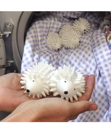 2 Pieces Dryer Balls Whit Plastic Hedgehog Reusable Laundry Ball Household Washing Machine Hedgehog Hedgehog-Shaped PVC Laundry Cleaning Balls for Washing Machine Home School - Buy Online on SooperMarket.com