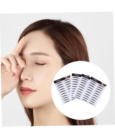 PLAFOPE 6D Hair- Eyebrows Stickers 4pcs Eyebrow Stickers 6d Hair-like Eyebrow Transfer Stickers Eyebrow Trimming 4 Stickers - Buy Online on SooperMarket.com