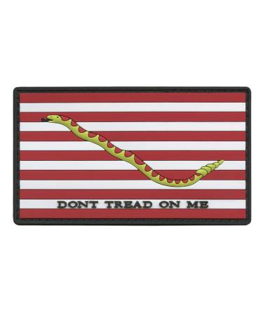 USA America First Navy Jack Flag USN DTOM Dont Tread On Me Tactical Morale PVC Rubber Fastener