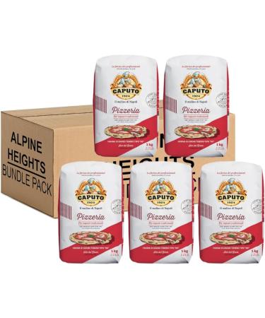 Alpine Heights Bundle Pack - Caputo Pizzeria Flour Premium Italian Type '00' Flour 1kg - Pack of 5 - Buy Online on SooperMarket.com