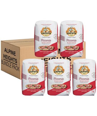 Alpine Heights Bundle Pack - Caputo Pizzeria Flour Premium Italian Type '00' Flour 1kg - Pack of 5