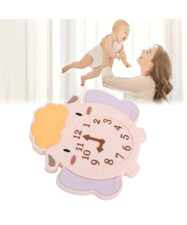 Silicone Infant Teething Toy - Cute Cartoon Sheep Alarm Clock Shape - BPA Free - Buy Online on SooperMarket.com