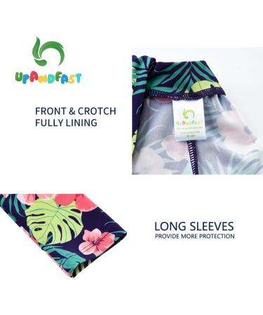 UPF 50+ Dark Blue Baby Girl One Piece Swimwear with Sun Hat | Toddler Swimsuit 12-18 Months - Buy Online on SooperMarket.com