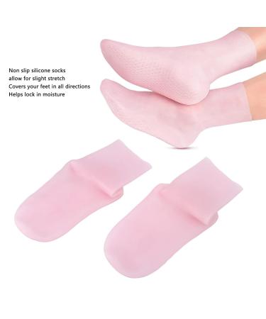 Buy Silicone Moisturizing Gel Socks with Essential Oils for Cracked Heels | Shock Absorbing Pressure Relief - International Shipping Available - Buy Online on SooperMarket.com