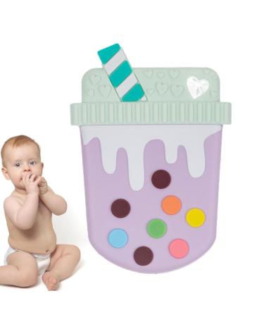 Aznever Silicone Bite Ring - Safe Baby Teething Toy | Food-Safe Silicone Cartoon Design & Gum Protection - Buy Online on SooperMarket.com