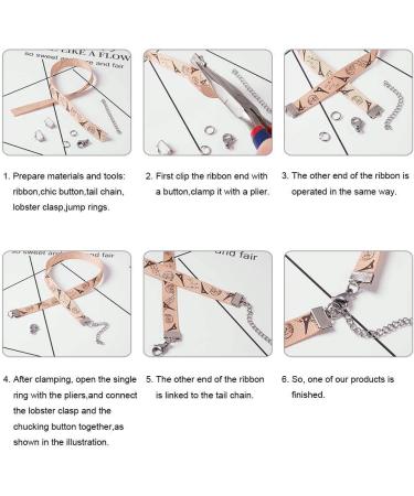 EuTengHao 440Pcs Ribbon Bracelet Kit - Jewelry Findings Supplies with Ribbon Ends, Lobster Clasps, Jump Rings - Gold and Silver - Buy Online on SooperMarket.com