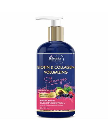 StBotanica Biotin & Collagen Volumizing Hair Shampoo - 300ml - No Sulphate No Parabens No Silicon