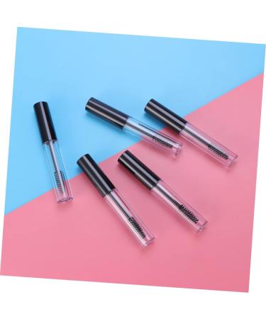 Healvian 5pcs Empty Tube Funnel Empty Mascara Bottle Empty Eyelashes Bottle Storing Eyelash Cream Black - Buy Online on SooperMarket.com