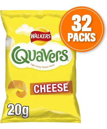 Walkers Quavers Cheese Snacks Crisps 32x20g (Wholesale Box) - Buy Online on SooperMarket.com