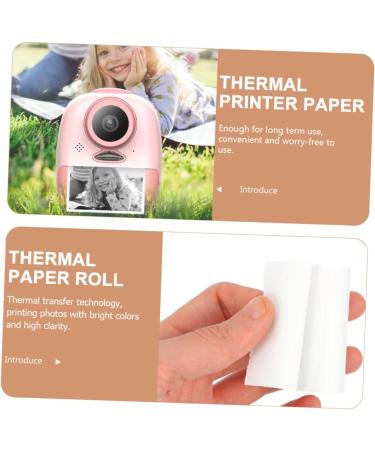HOMSFOU 6 Rolls Instant Camera Refill Label Thermal Refill for Instant Camera Paper White - Buy Online on SooperMarket.com