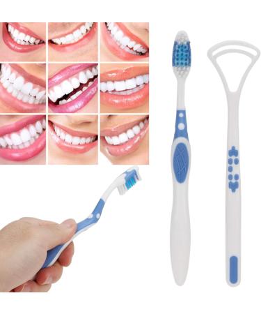 Complete Oral Care Set: Tongue Scraper Toothbrush Dental Silk for Adults & Kids | Effective Mouth Cleaner & Healthy Dental Hygiene - Buy Online on SooperMarket.com