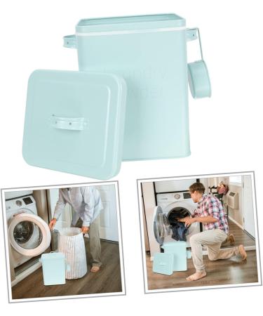 ORFOFE Box Dispenser Washing Laundry Laundry Bucket Softener Beads Iron 1 count (Pack of 1) Light Green - Buy Online on SooperMarket.com