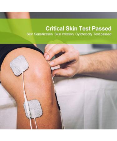 AUVON TENS Unit Electrode Pads - Upgraded Self-Stick Performance, Non-Irritating Design | Electrotherapy Patches (White) - Buy Online on SooperMarket.com