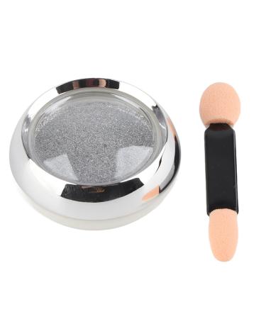Nail Mirror Powder Nail Art Mirror Chrome Powder Manicure Glitter Pigment Powder Silver White - Mirror Effect