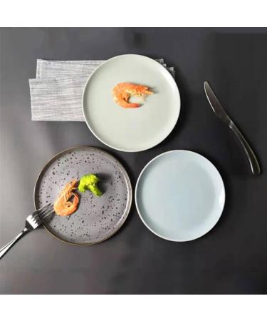 Serving Plates Plate Ceramic Household Dishes Tableware Embossed Breakfast Lunch Dinner Afternoon Tea Steak Household Commercial Kitchen Restaurant Plate for Appetizer Dinner and Desserts (Size : 0 007 - Buy Online on SooperMarket.com