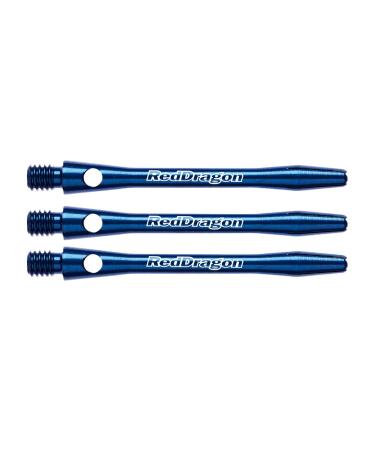 RED DRAGON Laser Etched Aluminium Medium Dart Shafts - 4 Sets Per Pack (12 Shafts in Total) multi