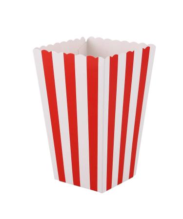Lodokdre 12 Cinema Treat Party Small Popcorn Bags Boxes red