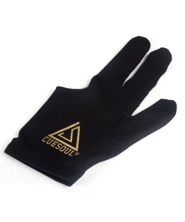 CUESOUL 10pcs/Set 3-Finger Gloves Billiards Snooker Cue Gloves Black