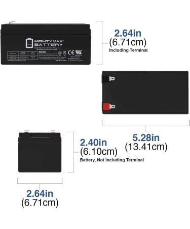 Mighty Max Battery ML3-12 - 12V 3AH SLA Battery Replacement for PS-1230 LC-R123R4P NP3-12 | International Shipping Available - Buy Online on SooperMarket.com