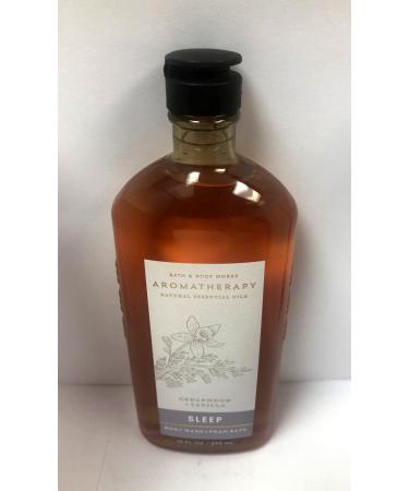 Bath and Body Works Aromatherapy Sleep Cedarwood and Vanilla Body Wash & Foam Bath 10 Ounce Full Size