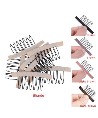 Pack of 24 Blonde Wig Clips & Combs - Perfect Wig Accessories for Secure Styling - Buy Online on SooperMarket.com
