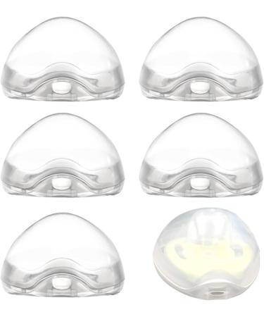 Obelunrp Pacifier Case Set | 6 Transparent Travel Pacifier Holders | Baby Pacifier Container for On-the-Go Care - Buy Online on SooperMarket.com