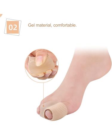 Bunion Pads Toe Tubes 10pcs - Toe Cushion Sleeves for Overlapping Toes & Bunions - Gel Toe Protectors for Pain Relief - Buy Online on SooperMarket.com