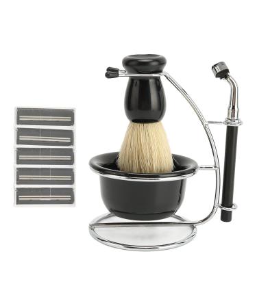 Premium 5-in-1 Shaving Set for Men | Razor Brush Bowl & Stand | Manual Shaving Collection - International Shipping Available - Buy Online on SooperMarket.com