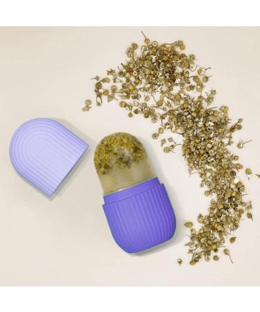Ice Roller for Face and Eyes Gua Sha Massage Face Roller Ice Mould Reusable Facial Beauty Ice Roller Skin Care Tools for Brighten Skin Eye Puffiness Treatment (Purple) - Buy Online on SooperMarket.com