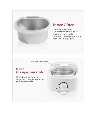 Mini Wax Sail | Small Wax Warmer for Hair Removal | Transparent Lid Wax Heater for Body Spa Salon (EU Connector) - Buy Online on SooperMarket.com