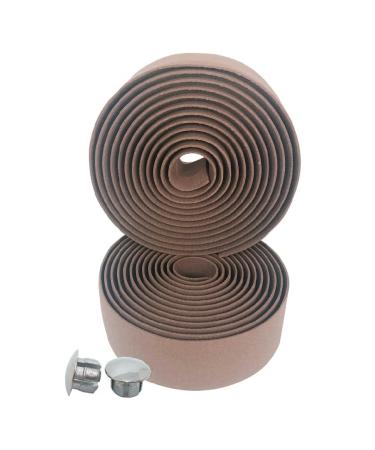ABSOAR Cycling Brown Bike Bar Tapes Handlebar Straps Handle Wrap 2PCS Brown Non-Adhesive