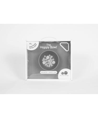 ezpz Happy Bowl (Gray) - Silicone Suction Bowl with Built-in Placemat for Toddlers - Dishwasher Safe Grey - Buy Online on SooperMarket.com
