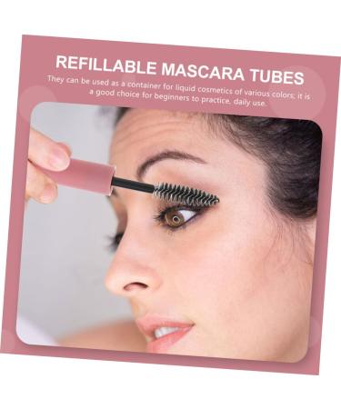 HAPINARY 40 Pcs Mascara Tube Makeup Sample Jars Portable Brush Brow Tube Abs Pink - Buy Online on SooperMarket.com