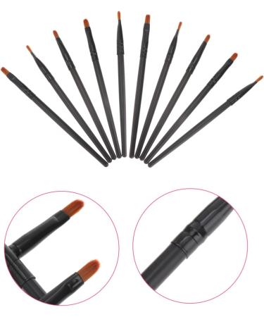 Gogogmee 10pcs Nose Shadow Brush Makeup Concealer Brush Soft Face Blush Brush Eye Makeup Black Wooden Handle - Buy Online on SooperMarket.com
