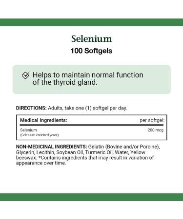 Nature's Bounty Selenium 200mcg Pills Supplement An Antioxidant for the Maintenance of Good Health Multi-colored 100 Softgels - Buy Online on SooperMarket.com