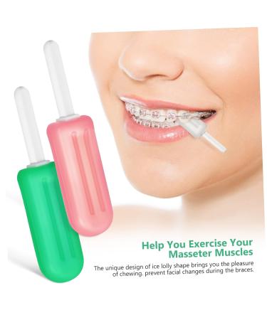 Didiseaon 12 Pcs Popsicle Silicone Chew Chewies Retainer Container Case Device Smile Direct Adult Pacifier Silicone Pacifier Jaw Retainer Holder Case Silica Gel Invisible Chew Stick mediumx2pcs As Shownx2pcs - Buy Online on SooperMarket.com