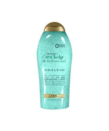OGX Sea Kelp & Hyaluronic Acid Body Scrub & Wash 19.5 fl oz 19.5 Fl Oz (Pack of 1)