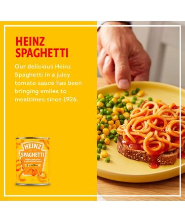 Heinz Spaghetti in Tomato Sauce 4 x 400g - Buy Now for a Delicious Meal! - Buy Online on SooperMarket.com