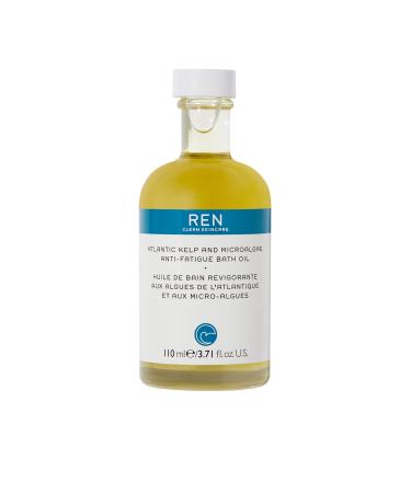REN Clean Skincare Atlantic Kelp and Microalgae Anti-Fatigue Bath Oil  Cruelty Free and Vegan  3.71 Fl Oz