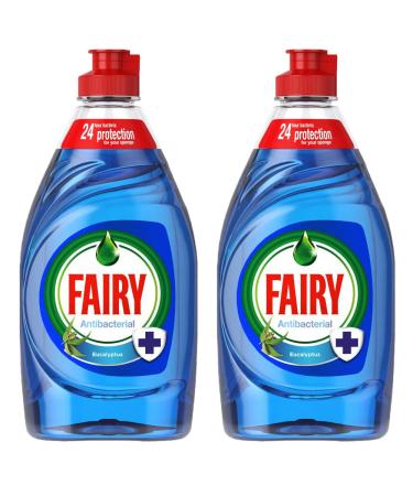 2 x 383ml Eucaliptus Washing Up Liquid Cleaner Dishes Eucalyptus
