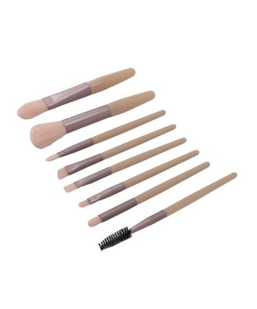 Soft Portable 8pcs Makeup Brush Set - Ergonomic Handle for Loose Powder Concealer & Eyeshadow | International Shipping - Buy Online on SooperMarket.com