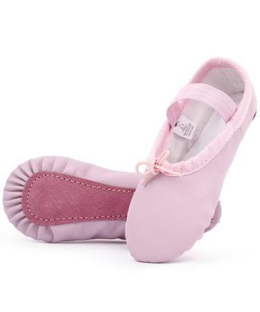 Kefiyis ballet shoes girls ballet slippers girls leather ballet shoes women dance shoes girls children 34 EU pink