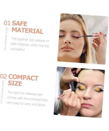 PLAFOPE 4 Pcs Liquid Eyeliner Fakeaway Gel Accessories Glow Mascara Highlight Sticky Makeup Titanium Oxide - Buy Online on SooperMarket.com